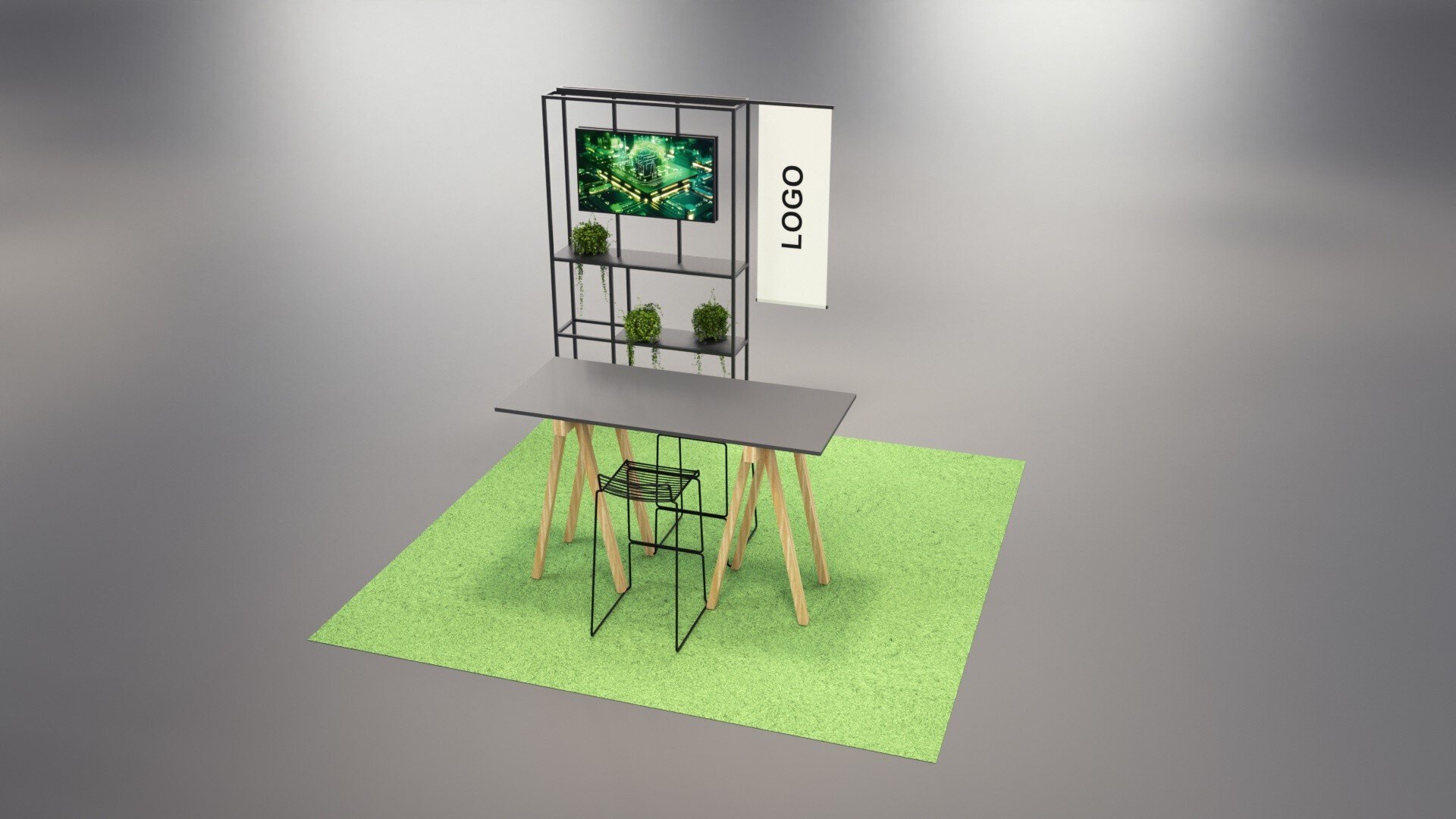 9 m²  booth preview